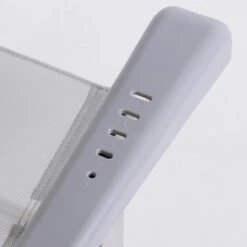 AKTIVE - Chaise Pliante Haute Avec Dossier Haut Réglable 5 Positions, Gris -Camp - Vélo Kids Magasin aktive chaise pliante haute avec dossier haut reglable 5 positions gris 5