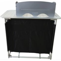 BAYASUN Meuble De Cuisine 4 Étagères Pieds Réglables Gris -Camp - Vélo Kids Magasin bayasun meuble de cuisine 4 etageres pieds reglables gris 4