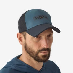 Casquette De Pêche Imperméable - FC 900 WXM Bleue Grise -Camp - Vélo Kids Magasin casquette de peche impermeable fc 900 wxm bleue grise 2