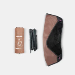 Quechua CHAISE BASSE PLIANTE DE CAMPING MH500 MARRON -Camp - Vélo Kids Magasin chaise basse pliante de camping mh500 marron 2