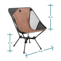 Quechua CHAISE BASSE PLIANTE DE CAMPING MH500 MARRON -Camp - Vélo Kids Magasin chaise basse pliante de camping mh500 marron 3