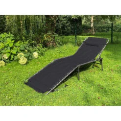Chaise Longue Torget - Transat - Bain De Soleil 190x60x30 Cm - 150 Kg - Pliable -Camp - Vélo Kids Magasin chaise longue torget transat bain de soleil 190x60x30 cm 150 kg pliable 4
