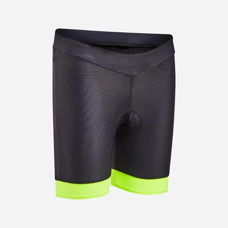 BTWIN Cuissard Sans Bretelle Vélo Enfant 500 Noir/jaune Fluo 1 BTWIN Cuissard Sans Bretelle Vélo Enfant 500 Noir/jaune Fluo