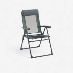 Quechua FAUTEUIL PLIANT CONFORTABLE POUR LE CAMPING - INCLINABLE - ACIER