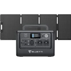 Générateur Électrique BLUETTI EB70+MP200, 1000W LiFePO4 Batterie Pour Camping