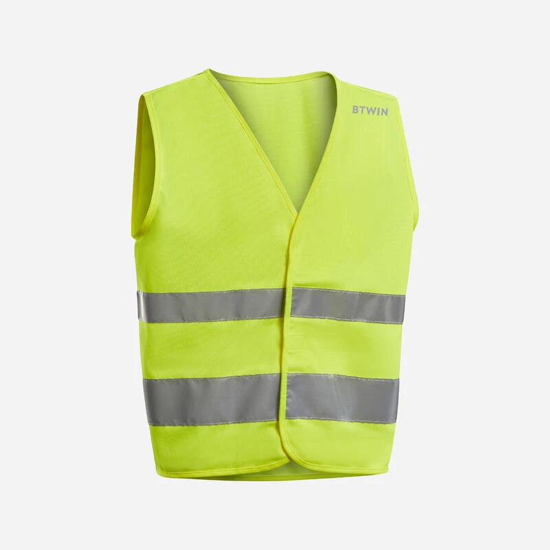 BTWIN GILET DE SECURITE ENFANT JAUNE 1 BTWIN GILET DE SECURITE ENFANT JAUNE