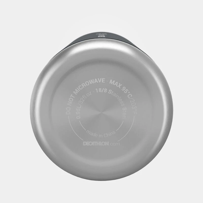 Quechua Gourde MH100 Isotherme (inox Double Paroi à Vide D'air) 0,95L Large Ouverture 8 Quechua Gourde MH100 Isotherme (inox Double Paroi à Vide D'air) 0,95L Large Ouverture – Image 8