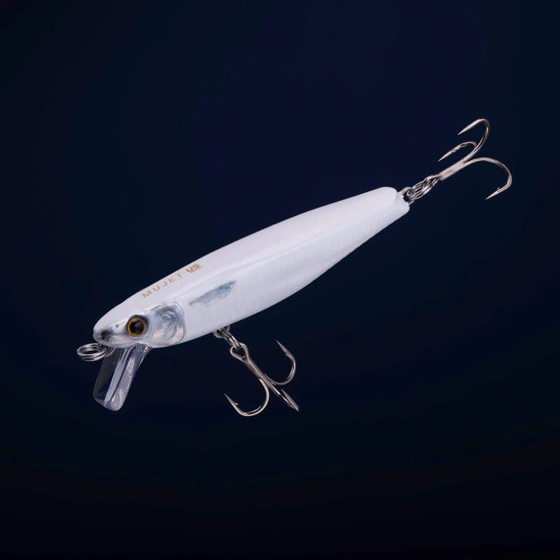Jerkbait MUJET 90 US BLANC Pêche Au Leurre En Mer 2 Jerkbait MUJET 90 US BLANC Pêche Au Leurre En Mer – Image 2