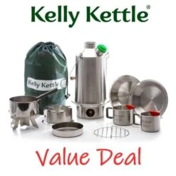 Kelly Kettle Kit 'Base Camp' Ultime - Acier Inoxydable NOUVEAU -Camp - Vélo Kids Magasin kelly kettle kit base camp ultime acier inoxydable nouveau 2