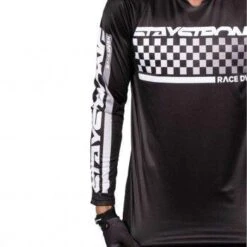 Stay Strong Maillot Staystrong Checker Noir -Camp - Vélo Kids Magasin maillot staystrong checker noir 2