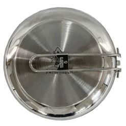 Pathfinder Poêle à Frire Pliable En Acier Inoxydable Avec Couvercle -Camp - Vélo Kids Magasin pathfinder poele a frire pliable en acier inoxydable avec couvercle 4