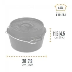 Petromax Dutch Oven FT1-1QT - Sans Pieds -Camp - Vélo Kids Magasin petromax dutch oven ft1 1qt sans pieds 2
