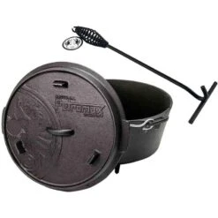 Petromax Dutch Oven FT6-6QT (avec Pieds) Et Levier De Couvercle -Camp - Vélo Kids Magasin petromax dutch oven ft6 6qt avec pieds et levier de couvercle 5