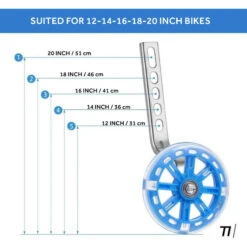 Roues D'entraînement Pour Vélo Pour Enfants De 12 à 20 Pouces - Noir 7 Roues D'entraînement Pour Vélo Pour Enfants De 12 à 20 Pouces - Noir -Camp - Vélo Kids Magasin roues dentrainement pour velo pour enfants de 12 a 20 pouces noir 2
