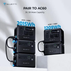 Station Électrique Portable BLUETTI AC60+B80+PV200,IP65 Générateur Solaire -Camp - Vélo Kids Magasin station electrique portable bluetti ac60b80pv200ip65 generateur solaire 5