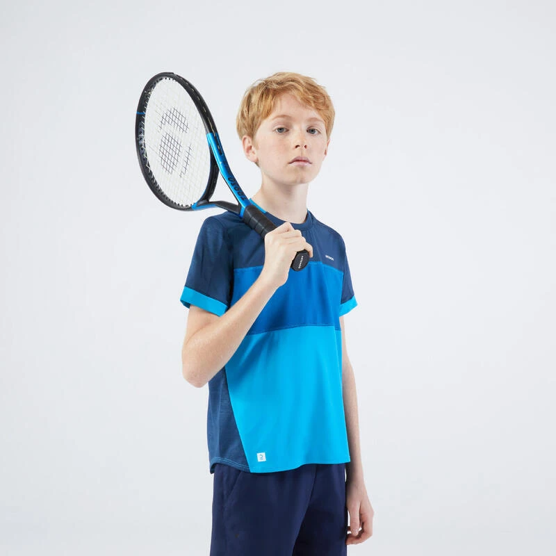 Artengo T-shirt De Tennis Garcon - TTS Dry Bleu 4 Artengo T-shirt De Tennis Garcon - TTS Dry Bleu – Image 4
