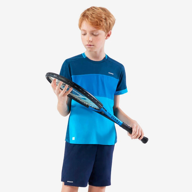 Artengo T-shirt De Tennis Garcon - TTS Dry Bleu 1 Artengo T-shirt De Tennis Garcon - TTS Dry Bleu