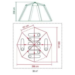 Tente Coleman Octagon Blackout 8 -Camp - Vélo Kids Magasin tente coleman octagon blackout 8 5