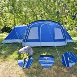 Tente Familiale Dôme Nimbus 12 - Camping - 12 Personnes - 3 Cabines 12 Tente Familiale Dôme Nimbus 12 - Camping - 12 Personnes - 3 Cabines -Camp - Vélo Kids Magasin tente familiale dome nimbus 12 camping 12 personnes 3 cabines 5