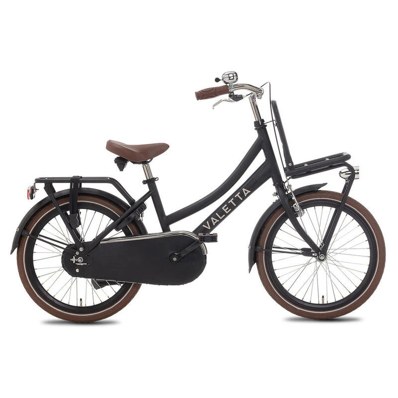 Vélo Enfant Valetta Cargo - Filles - 20 Pouces - Noir Mat 1 Vélo Enfant Valetta Cargo - Filles - 20 Pouces - Noir Mat