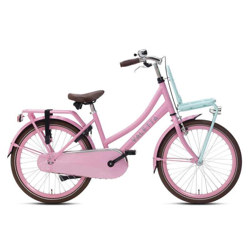 Vélo Enfant Valetta Cargo - Filles - 22 Pouces - Rose / Menthe 1 Vélo Enfant Valetta Cargo - Filles - 22 Pouces - Rose / Menthe