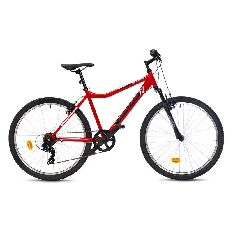 Vélo VTT Enfant Nogan Gravel GO Suspension - 26 Pouces - Signal Red 1 Vélo VTT Enfant Nogan Gravel GO Suspension - 26 Pouces - Signal Red